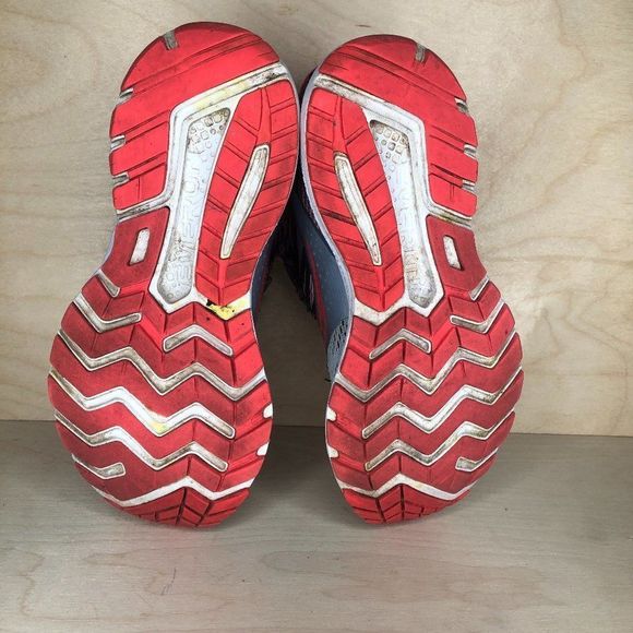 Saucony Ride 10 Running Shoes Size 7.5 Grey Orange - Picture 5 of 7